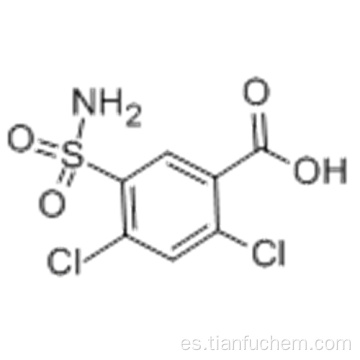 Ácido 2,4-dicloro-5-sulfamoilbenzoico CAS 2736-23-4
